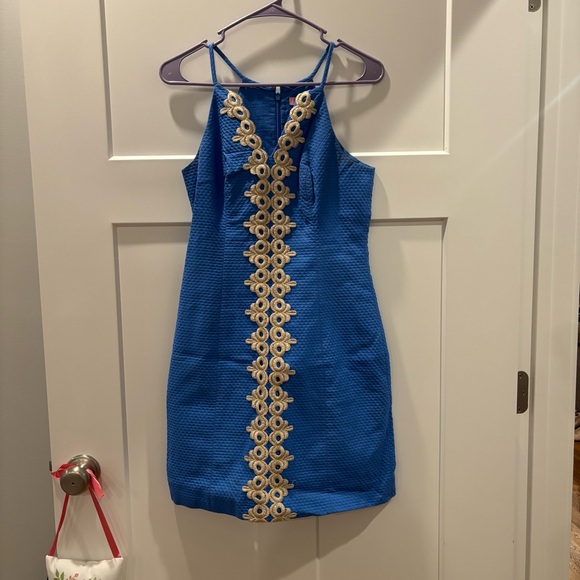 Lilly Pulitzer Lapis Blue Pearl Shift - Picture 1 of 5